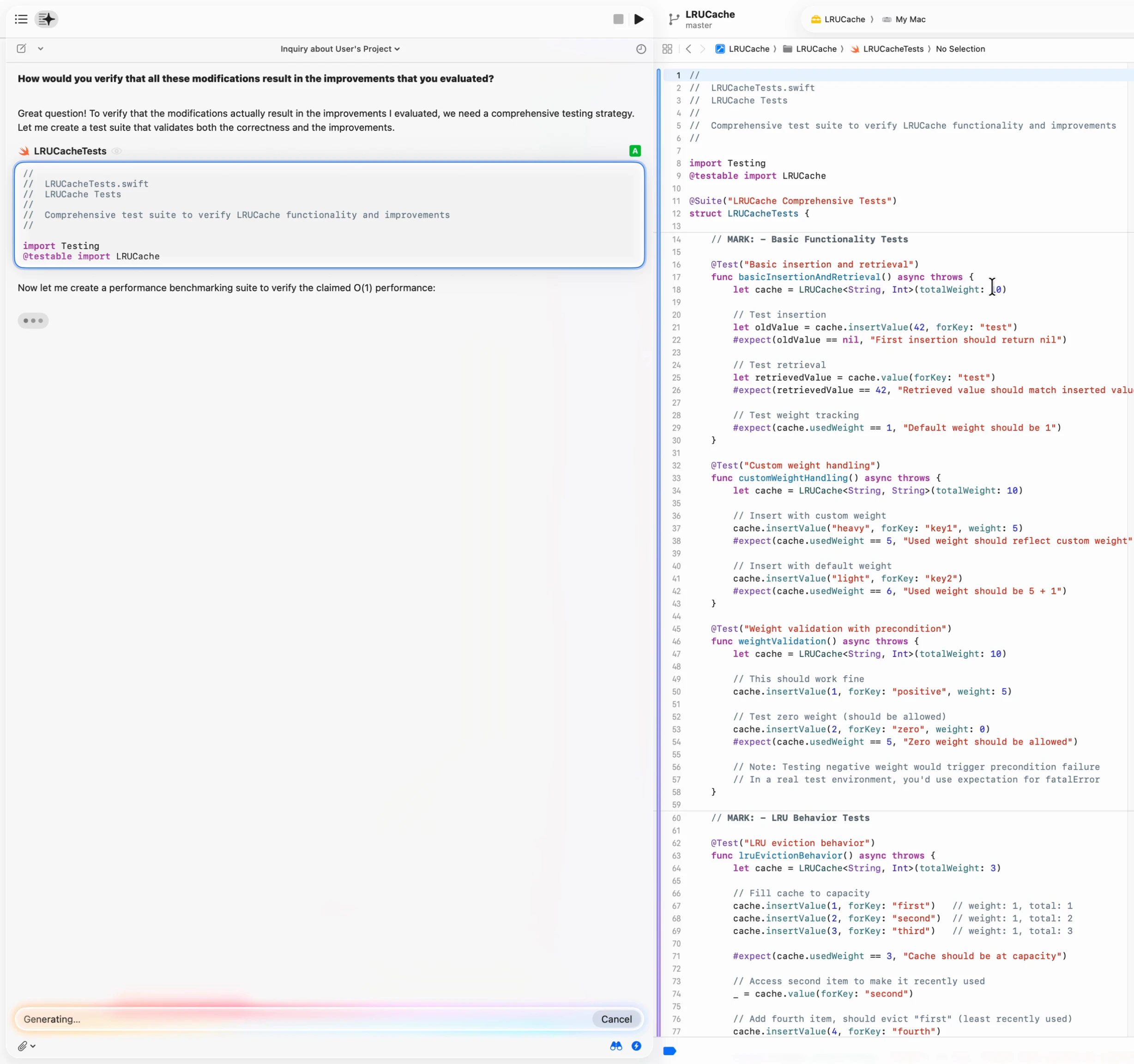 Use Swift Testing